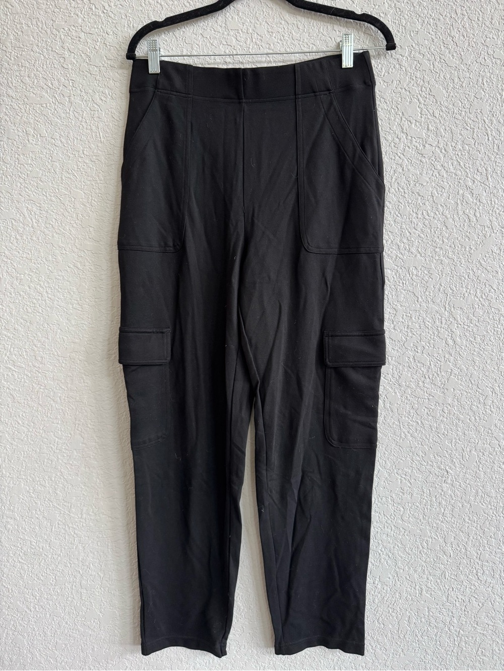 Max Studio Black Wide-Leg Cargo Pants